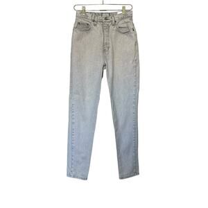 Vintage Bonjour High Waisted Acid Wash Jeans Womens 8 Gray Denim Made In The USA